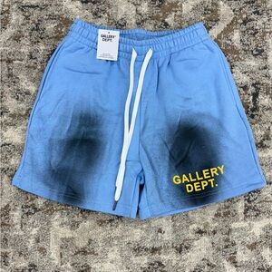 Gallery Dept Blue Athletic Shorts with Elastic Waistband